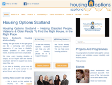 Tablet Screenshot of housingoptionsscotland.org.uk